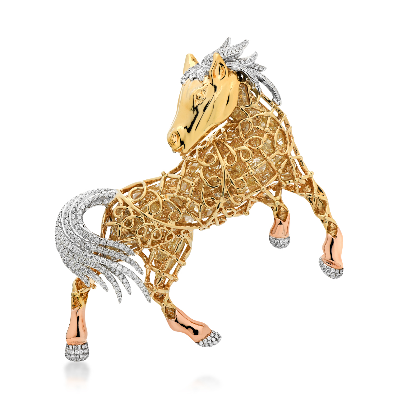 Horse Brooch - Lugano Diamonds
