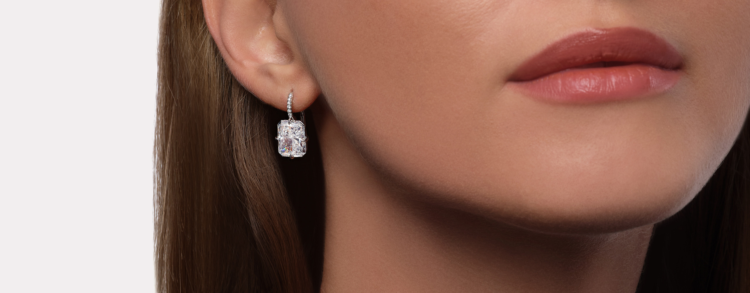 Radiant Cut Diamond Earrings | Diamonds Factory US